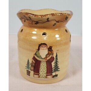 Crazy Mountain Tart Wax Candle Warmwe Christmas Santa Holly Vines Holiday